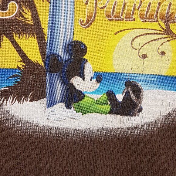 Vintage DISNEY Tee Shirt Large US L Beach Bum's Endless Paradise California - Picture 8 of 16